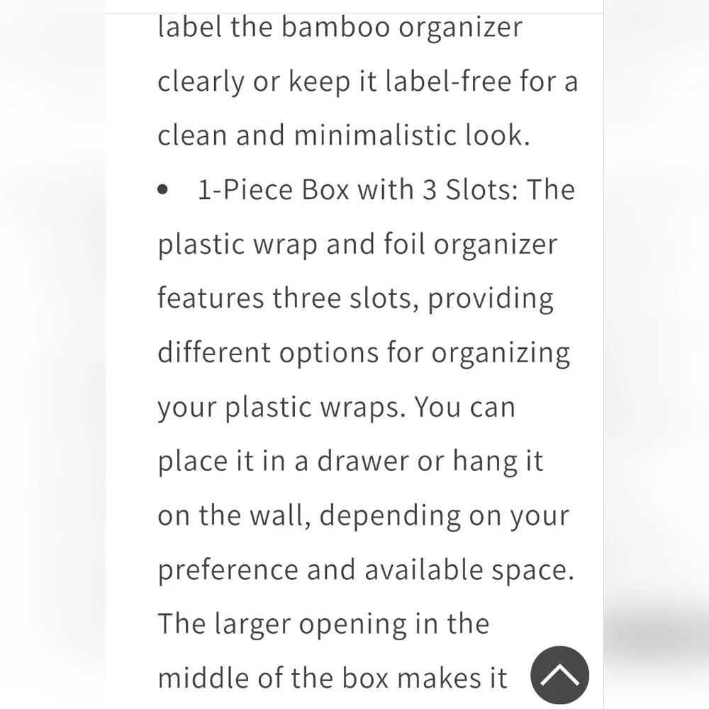 SpaceAid Wrap/Foil (Long) Organizer